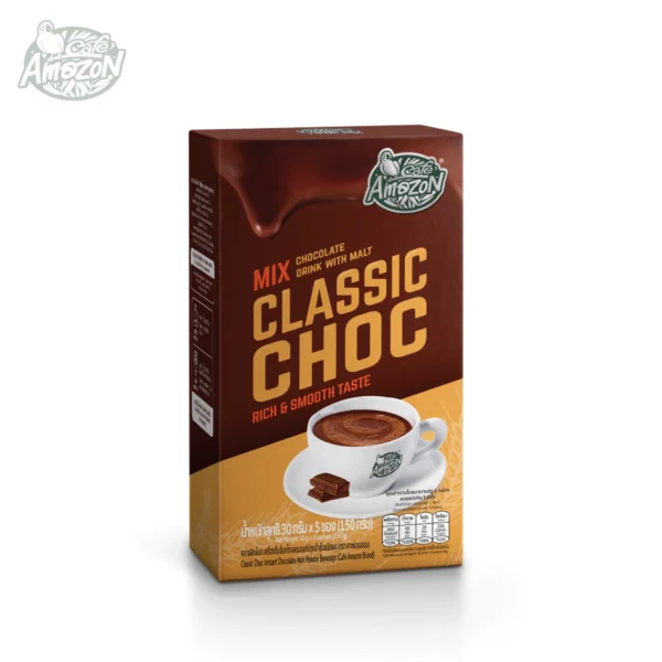 my-11134207-7r98v-lmevjatusd5i77@resize_w900_nl Cafe Amazon Mix Chocolate Drink Hot Cocoa Drink Instant Premium Chocolate Mix Drink 30g x 5 (150g) Classic / Dark Chocol