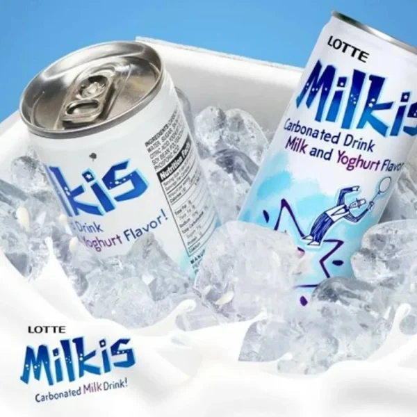 Korea Lotte Milkis Soda Drink Carbonated Milk Drink Beverage Milk & Yogurt 250ml x 12